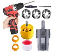 Electric Drill Pipe Threader Kit - Includes 3 Die | Pipe Threader Plumbing Tool for Home Repairs, Projects, Outdoor Work | Power Drill Water Pipe Slacker for Durability and Accurate Threads