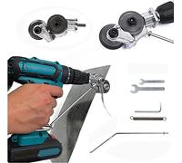 Electric Drill Plate Cutter, Electric Drill Shears, Electric Drill Plate Cutter Attachment for Cutting Metal Hard Materials Iron, White Sheet, Steel,Copper, Aluminum