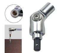 Electric Drill Screwdriver Joint Turning Device with 180° Rotation, for Precision-Quenched Steel Corner Adapter, 6.35 mm Hex Shank for Narrow-Angle Applications