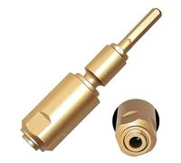 Electric Drill to Hammer Adapter, Alloy Conversion Tool for Square & Round Handle Drills, Wall Brick Hole Making, Gold