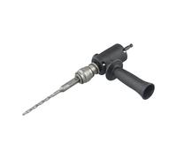 Electric Drill to Hammer Adapter Conversion Head, Metal Power Tool for Wall Drilling with Non-Slip Threaded Handle and Side Fixing Screws, Compatible with 4-Pit Chuck Electric Drills