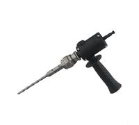 Electric Drill to Hammer Adapter with Secure Screw Locking on Both Sides, Chuck Attachment, and Non Slip Threaded Handle for Effective Wall Drilling