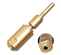 Electric Drill to Hammer Conversion Adapter, Alloy Power Tool Adaptor for Square rounds Handle, Wall Brick Hole Making Converter Kit, Gold Finish(Round)