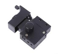 Electric Drill Trigger Button Switch with Lock On Speed Regulating Knob for Power Tools Switch 6(6) A 250V Plastic Casing Replacement Part