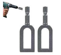 Electric Drill Wire Twisting Tool, Multifunctional Iron Wire Twister for Drill with 1/4" Hex Shank, Professional Winding Tool & Twisting Sleeve for Fencing and Construction