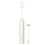 Electric Drink Mixer, Handheld Rechargeable Milk Blender, Detachable Coffee Mixer Wand 3 Speed Adjustable, Kitchen Accessories Drink Mixer for Indoor Outdoor Use