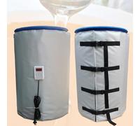 Electric Drum Heater Blanket with digital control, 55 Gallon Drum Pail Heater Pad, Industrial Barrel Warmer for plastic or metal oil drum(980x350mm/38.58x13.78in)