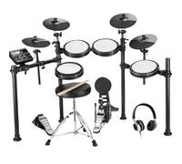 Electric Drum Kit With Quiet Mesh Drum Pads, 2 Cymbals W/Choke 31 Kits And 450+ Sounds Throne