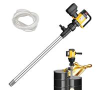 Electric Drum Pump, 1000W Battery Operated, Adjustable Flow for Oil, Diesel, Kerosene, Chemical Liquid Transfer with Alloy PTFE Tube