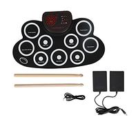 Electric Drums Set,USB Rechargeable Dual Speaker Kids Roll Up Drums Practice Pad,Gifts for Children and Adult Beginner