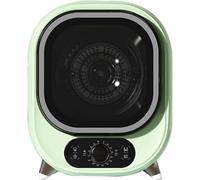 Electric dryer Compact Tumble Laundry Dryerclothes dryer - Mini Electric Portable Clothes Dryer, 500W, Stainless Steel Tub - Ideal For Apartment, Dorm (Color : Green) Star of Light