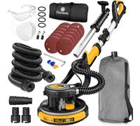Electric Drywall Sander, High Power Drywall Sander with Vacuum Dust Collector, 7 Variable Speed 900-1800RPM, Extendable Handle, Ceiling Sanders for Dry Wall, Wood Floor etc