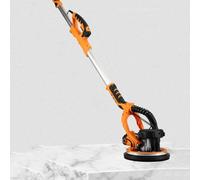 Electric Drywall Sander with Extendable Hose, 9 Inch Wall Grinding Machine for Drywall, Ceiling, and Wall - Tilt up to 90°, Includes 6 Sandpaper