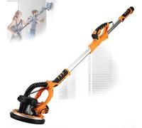 Electric Drywall Sander with Vacuum - 1200 RPM, Telescopic Pole, 6 Adjustable Speeds, Includes Sanding Discs and 6/50/100 Sandpaper - Ideal for DIY Projects
