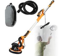 Electric Drywall Sander with Vacuum, Extendable Hose, 90° Tilt, Includes Sanding Discs for Drywall, Ceiling, and Wall Finishing