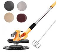 Electric Drywall Sander with Variable Speed, LED Light, and Extendable Handle for Professional Wall Finishing