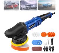 Electric Dual Action Car Polisher, 6 Variable Speed 920W Corded Buffer Polisher 5 Inch Portable Polishing Waxer Kit with 120mm Polishing Pads, 2800-5800r/Min, Right/Left Detachable Handle