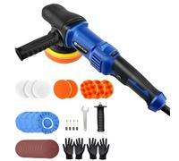 Electric Dual Action Polisher, 220V Buffer Polisher, 6 Variable Speed, Electric Car Buffer Polisher Ideal for Car Detailing, Sanding, Polishing, Waxing