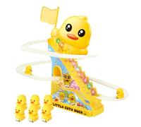 Electric Duck Slide, Roller Coaster Toy, 15x10 Inches Climbing Track with Smooth Motion, Sturdy Acrylic Material, Kids Accessory with Colorful Design, Toy for Girls Boys
