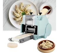 Electric Dumpling Wrapper Machine, Dough Roller & Cutter for Wonton and Bun Skin, Ideal for Home and Commercial Kitchen Noodle or Breakfast Shops