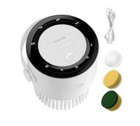 Electric Dusk Scrub | 1200mAh Rechargeable Brush For Cleaning | With 3 Interchangeable Head Wireless Automatic Scrubber Powerful For Floor Bathtub Shower Tile
