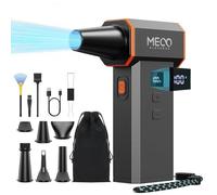 Electric Dust Blower, 100-Level 220,000 RPM Brushless Motor with LED Display, Compressed Air Duster with Battery PC Cleaning Kit Blower for Computer, Keyboard, Outdoor