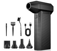 Electric Dust Blower Compressed Air Spray, 150,000 rpm High Speed Dust Blower, Mini Compressed Air Duster PC Cleaning Set with 8000 mAh Battery for Laptop, Keyboard, Car, Office Equipment, Sofa