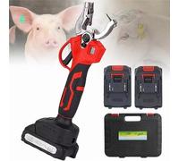 Electric Ear Tagging Tool for Livestock - Automatic Rechargeable Marker with Digital Counter for Pigs, Cattle, Sheep