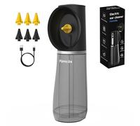Electric Ear Wax Removal Device, Ear Cleaner with 4 Cleaning Modes, 2 Different Size Big Hole for Ear Irrigation, One-Piece Waste Tank Portable Design, IPX7, 6Tips, Black