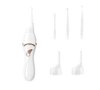 Electric Ear Wax Remover Vacuum, Safe Painless Ear Cleaner High Suction Power with LED Light and 5 Replacement Heads Running Time up to 3 Months for Children, Adults
