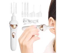 Electric Earwax Remover | Silicone Earwax Remover Kit - Reusable and Safe Ear Cleaning Tool for Kids and Adults at Home and on the Go