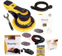 Electric Eccentric Sander Mirka DEROS650CV Set + 50 Abranet Discs & Roundykit