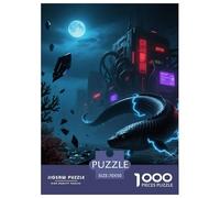Electric Eel Piercing Reef 1000 Pieces Premium Jigsaw Building Age 14+ for Adults Quirky, Abstract Design, Home Decoration, Educational, Challenging Puzzle Games 70x50cm/1000pcs
