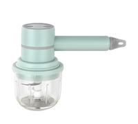 Electric Egg Beater and Handheld Mixer, 2 in 1 Cordless Mini Food Chopper with 10.14 oz / 300 mL Glass Bowl, Portable Garlic Chopper for Baking, Cream Whipping, Meat Mincing, Food Supplement