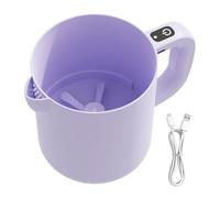 Electric Egg Beater Rice Washer - 1L Automatic Mixing Bowl Device, Function Whisk Filter Unit | Removable Strainer Attachment | Space Saving Countertop Appliance | Practical Baking Cooking Blend