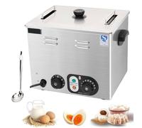 Electric Egg Boiler, 2600W Stainless Steel Poached Egg Maker with Temperature Control, Commercial Egg Poacher Pan for Cooking Perfect Eggs