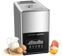 Electric Egg Boiler and Poacher, 800W Stainless Steel, Automatic Switch Off, Large Capacity for 50 Eggs, Omelette Maker with Flip Design