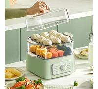 Electric Egg Cooker - 14 Egg Capacity Rapid Boiler & Poacher for Hard Boiled, Poached, Scrambled Eggs & Omelets - Single/Double Layer Use