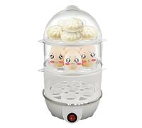 Electric Egg Cooker - 3-Layer Automatic Device For Hard-Boiled Eggs,Kitchen Steamer With Automatic Shut Off For Corn Noodles Dumplings