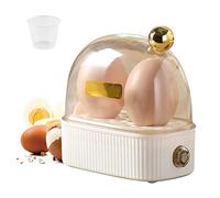 Electric Egg Cooker for Boiled & Poached Eggs, Multi-Function Cooker for Breakfast, 2 Egg Capacity with Water Measuring Cup, Soft or Hard Boiled, Ideal for One Person