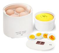Electric Egg Cooker - Rapid 4 Egg Capacity Poacher with Auto Power-Off, Beep Alarm - Soft & Hard Boiled Eggs - Electric Egg Boiler for Quick Breakfasts