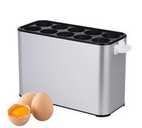 Electric Egg Roll Maker, 10 Tube Non-Stick Sausage & Hot Dog Roll Maker, 1400W, Even Heating, Separate Power Switches, Perfect for Breakfast & Snacks