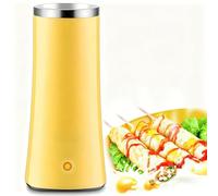 Electric Egg Roll Maker Automatic Rising Sausage Machine, 9 Minutes Fast Cooking, Non Stick Stainless Steel, Heat Resistant Casing for Home Kitchen and Snack Bar Yellow