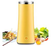 Electric Egg Roll Maker, Breakfast Egg Roll Machine with Stainless Steel Non Stick Coating+ 9 Min Cooking Automatic Rising, Vertical Egg Cooker Hot Dog Machine, Sausage Omelette Maker yellow