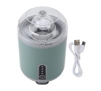 Electric Egg Spinner, 1200mah Rechargeable Automatic Eggs Yolk White Mixer in Shell with Transparent PC Lid Anti Slip Base (Green)