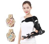 Electric Elbow Rehabilitation Device, Arm Exerciser with Remote Control & Intelligent Timing for Elbow Joint Recovery, Hinged Brace for Effective Rehabilitation