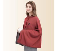 Electric Electric Blanket 150 x 80 cm - USB Heating Throw with 3 Heat Levels (40/50/60°C), Portable Heat Pad for Office, Sofa, Bed, Travel & Camping - Fast Heating, Auto Shut-Off (Red)