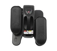 Electric Ellipse Leg Exerciser Mini Machine With Remote Control Under Desk Elliptical Trainer Seated Foot Pedal for the recovery of leg muscle strength balance coordination and daily exercise (Black)