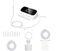 Electric Enema Pump, Portable Rechargeable Enema Kit with LCD Display, Home Personal Irrigation System for Water and Wellness Solutions, Personal Care Use, 10 Nozzles