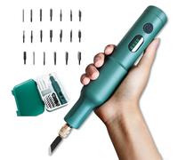 Electric Engraving Machine, Precision Knife Set with 20 Blades, USB Rechargeable Handheld Wood Cutter for Carving